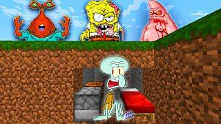 Minecraft Speedrunner VS 3 Hunters - Spongebob Animation