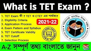 What Is TET Exam In Bengali || How To Become Primary Teacher || Differences Between TET and CTET||