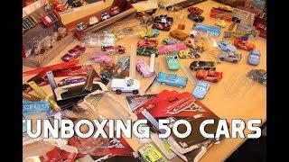 Unboxing 50 Disney Cars Die-casts (Piston Cup, World Grand Prix, Radiator Springs, Road Trip)