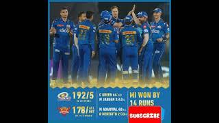 IPL 2023||SRH VS MI MATCH HIGHLIGHTS||MI VS SRH 2023 #iplhighlights #ipl #ipl2023 #iplnews #ipllive