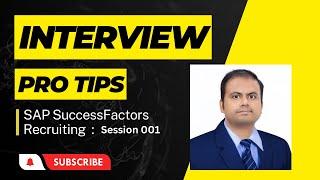SAP SuccessFactors Recruiting Interview Preparation Session 001