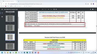 Rosslare Golf Club - Fixture List