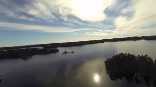 DJI Phantom - GoPro Hero 3 Black Edition - flying above Haukivesi, Saimaa, Finland