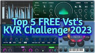 My Favorite 5 New FREE VSTs From The KVR Developer Challenge 2023 - Mixing & Mastering Plugins