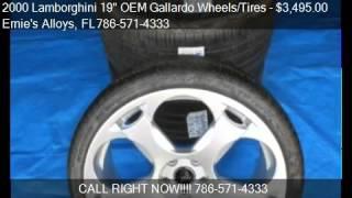 2007-10 Lamborghini 19" OEM Gallardo Wheels/Tires - for sale Miami Fl. 33054