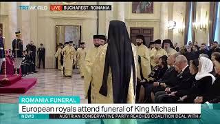 Guests from royal families attend Romanian king's funeral