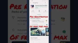 free fire max pre registration | free fire max pre registration kaise kare #Shorts