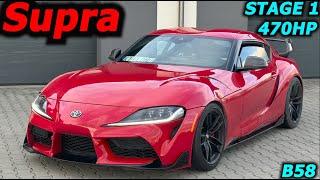 Toyota GR Supra MK5 470KM STAGE 1 ChipTuning GREGOR10 B58 Dyno Acceleration Sound A90 A91