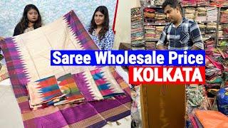 Chanderi/ indigo/ Ghicha silk/ Madhubani & bhagalpuri silk saree Wholesale Price Kolkata Barabazar