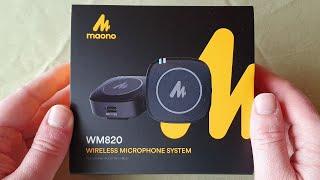 Maono WM820 wireless microphone system review