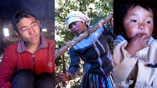 a shepherd family in Himalayan Nepal || Manjita's family in the jungle || @manjitacooking