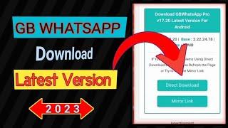 Gb whatsapp download 2023 | gb whatsapp download | Download gb whatsapp 2023