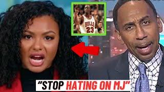 ''U HAVE NO CLUE'' Stephen A. Smith SNAPS On Malika Andrews For  Comparing Lebron To Michael Jordan