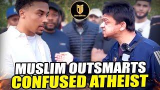 Atheist’s Logic Falls Apart Against Muslim’s Reasoning | Mansur | Speakers Corner