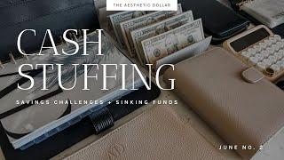 Cash Stuffing | $1,550 | June No. 2 | Sinking Funds + Savings Challenges | Small Business