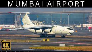 Mumbai AIRPORT  - Plane Spotting | Close up LANDING & TAKEOFF - Afternoon RUSH HOUR  | 2025 [4K]