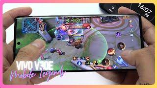 Vivo V30e Mobile Legends Gaming test MLBB | Snapdragon 6 Gen 1, 120Hz Display