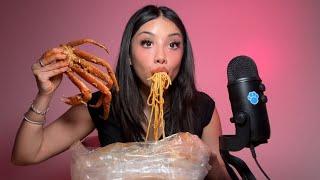 ASMR| MY FIRST EVER MUKBANG  SEAFOOD BOIL