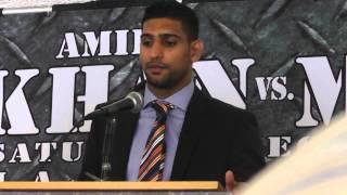 Amir Khan at L.A. presser for Carlos Molina fight