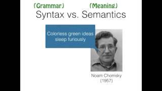 Syntactic Development (Stanford Psych 60)