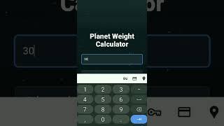 Planet Weight  #coding #html #developer