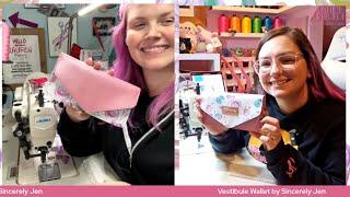 Monthly Purroject with Brittany & Lauren: Sewing the Vestibule Wallet by Sincerely Jen Patterns