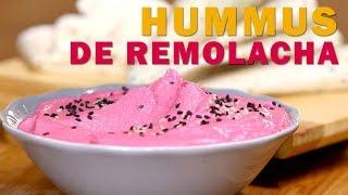 HUMMUS DE REMOLACHA ¡Así queda perfecto! | Receta vegana REAL FOOD