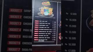 Daftar Harga dan Menu Rocket Chicken