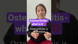 Osteoarthritis- what is it and what does it mean? #physicaltherapist