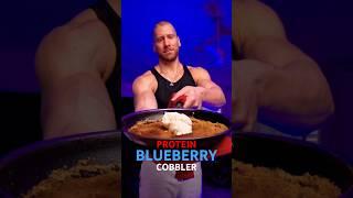 Super Easy Protein Blueberry Cobbler