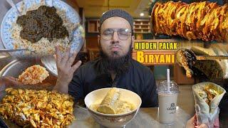 PALAK BIRYANI IN GULSHAN RAVI | EXPLORING HIDDEN FOOD PLACES | LABANESE WRAP | KASURI FALOODA