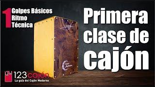 How to play CAJON / FIRST CAJON CLASS / First Rhythm, First Exercises, Basic Sounds