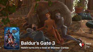 A Foursome with Halsin and Drow Twins at Sharess' Caress  Baldur's Gate 3