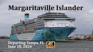 Margaritaville Islander departing Tampa, FL June 18, 2024 in 4K