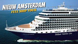 HAL Nieuw Amsterdam | Full Ship Tour & Review 4K | All Public Spaces | Holland America Line