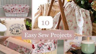 10 easy sewing projects compilation! ( Scrap fabric friendly too)