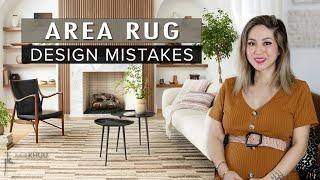 COMMON DESIGN MISTAKES | Area Rugs Dos and Don'ts (Don't Make These Rug Mistakes!)