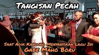 Tangisan NORA SAGALA  Pecah Saat Adik Kandung Nya Menyanyikan Lagu Ini DIPERNIKAHAN NYA