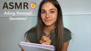 Asking you personal questions Roleplay! (notepad writing sounds)