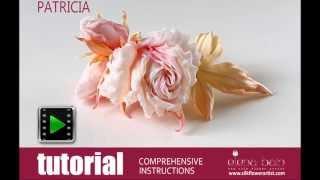 How no make silk flowers - Video tutorial Silk Rose Patricia