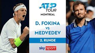 Davidovich Fokina  vs. Medvedev  - Runde 2 | ATP Masters Montreal 2024 | Highlights - Sky Sport