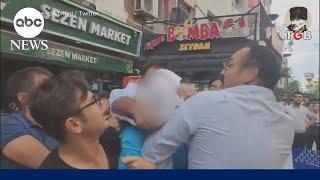 U.S. Marines attacked by mob on street in Turkey