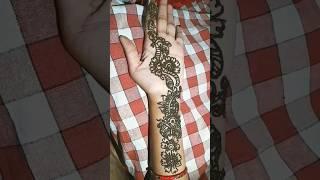 Easy and simple Mehndi Design // simple stylish #mehndi #mehndidesign #viral #shorts