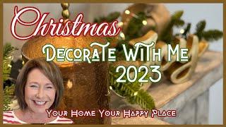 Decorate With Me Christmas 2023! Christmas Feature Wall 2023 Christmas Decor for Mirror and Entry