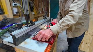 Enjoywood "Hooked on Wood" Router table Coping Sled by Banggood.