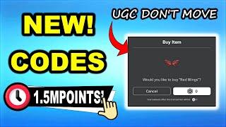 *NEW* ALL WORKING UGC DONT MOVE CODES 2024 TODAY - ROBLOX UGC DONT MOVE CODES