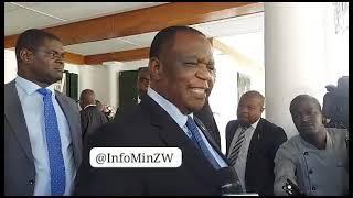 Vice-President Constantino Chiwenga speaks after being sworn in at State House