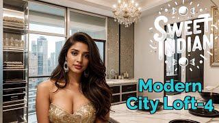 [4K] Sweet Indian AI Lookbook- Modern City Loft-4