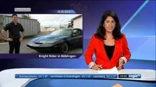 Mein Knight Rider Kitt Replica bei RegioTV Stuttgart