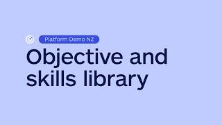 PLATFORM DEMO | Performance reviews: Objective and skills library